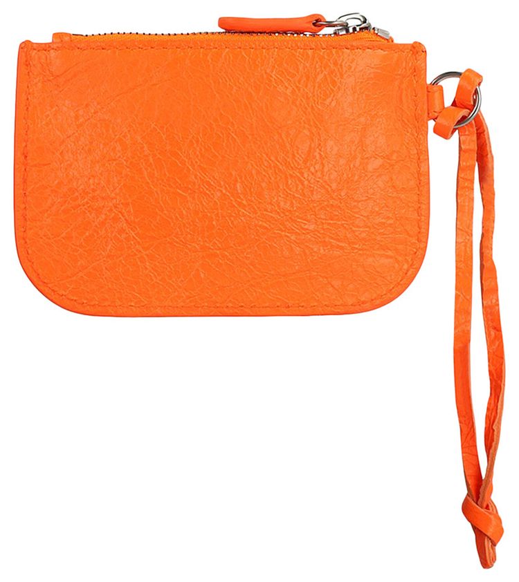Balenciaga Le Cagole Leather Coin Purse Orange
