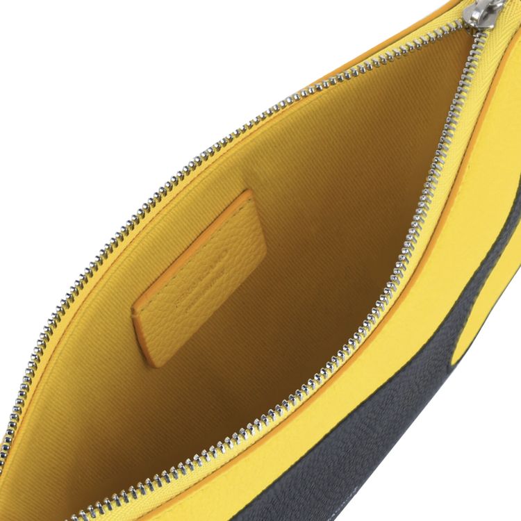 Ferragamo Cutout Leather Pouch Black