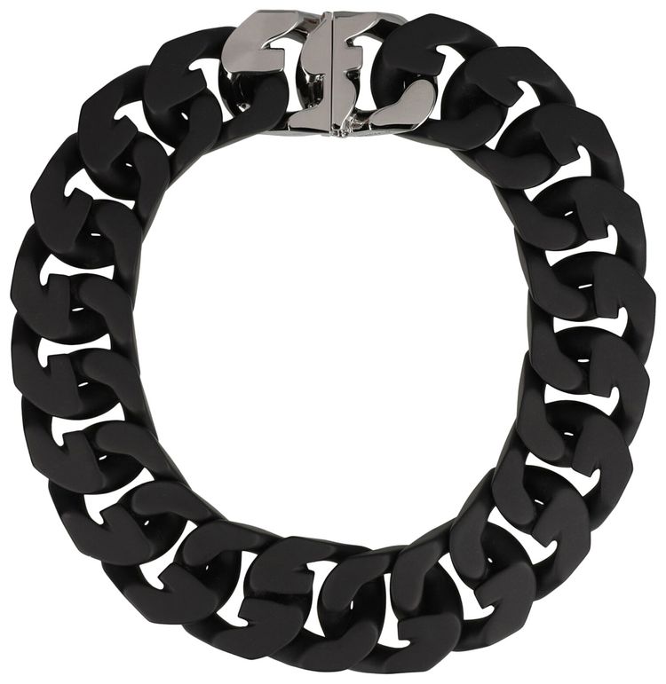 Givenchy G Link Large Chain Necklace Black