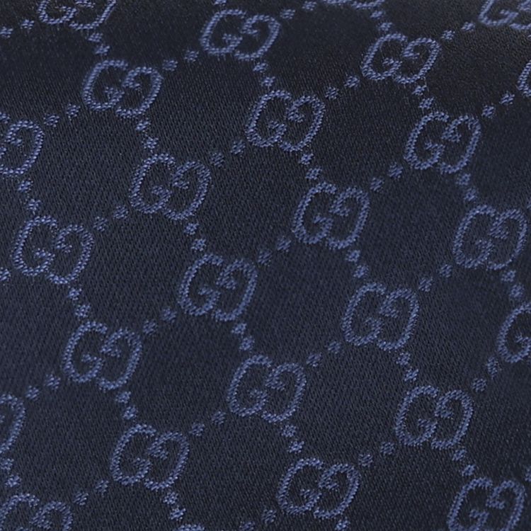 Gucci GG Supreme Silk Tie Blue