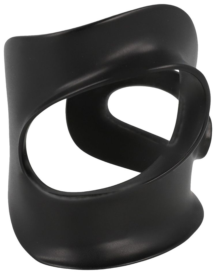 Ferragamo Small Sculptural Cutout Bracelet Black
