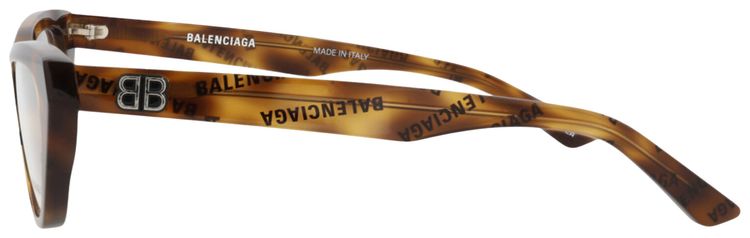 Balenciaga Cat Eye Frame Acetate Optical Frames HavanaTransparent