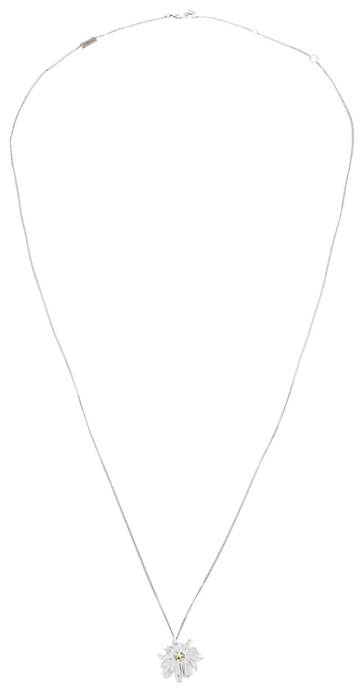 Givenchy Daisy Pendant Necklace White