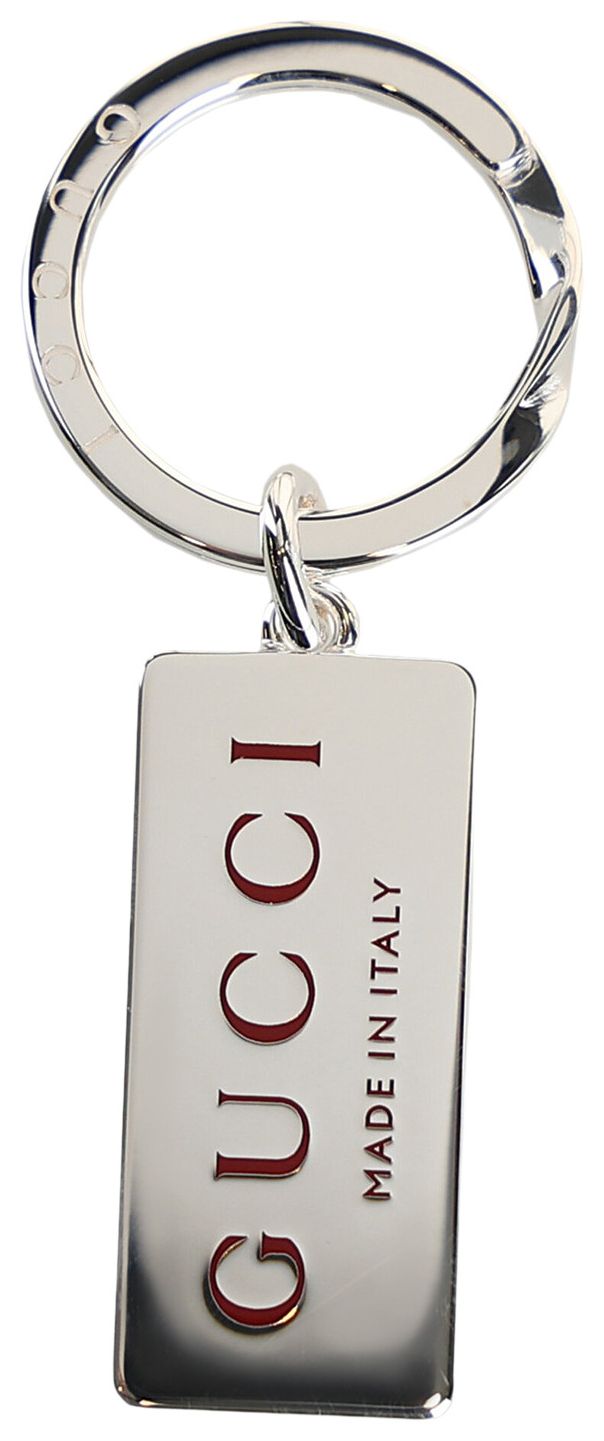 Gucci Trademark Keyring Silver