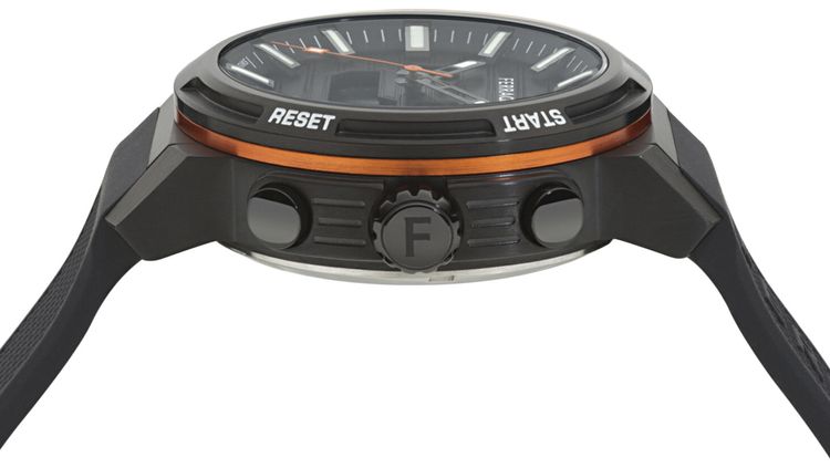 Ferragamo Sport Anadigit Silicone Watch Gun