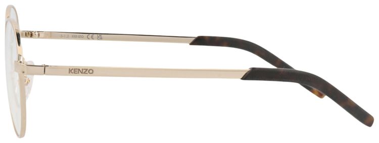 Kenzo Round Frame Metal Optical Frames GoldTransparent