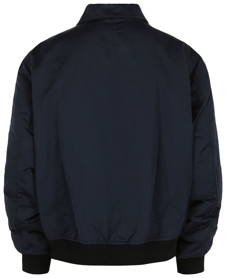 Ferragamo Gancini Padded Bomber Jacket Blue
