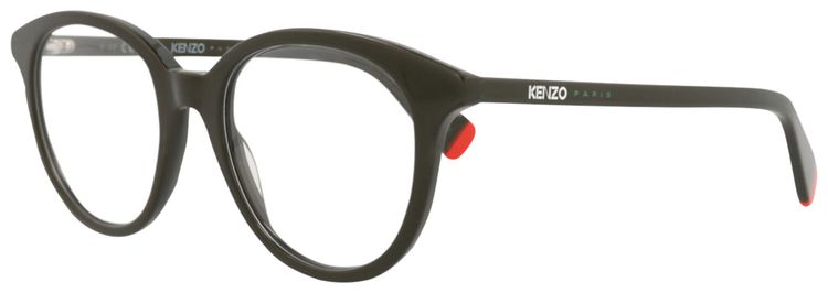 Kenzo Round Frame Acetate Optical Frames GreenTransparent