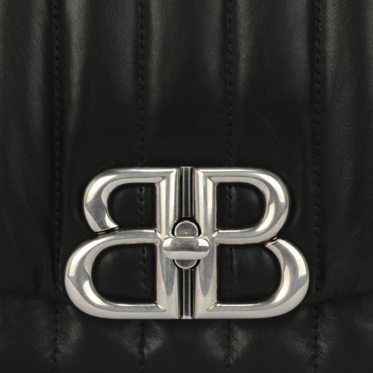 Balenciaga Quilted Monaco Sling Small Bag Black