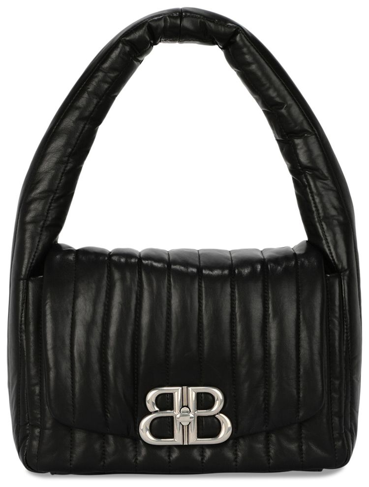 Balenciaga Quilted Monaco Sling Small Bag Black