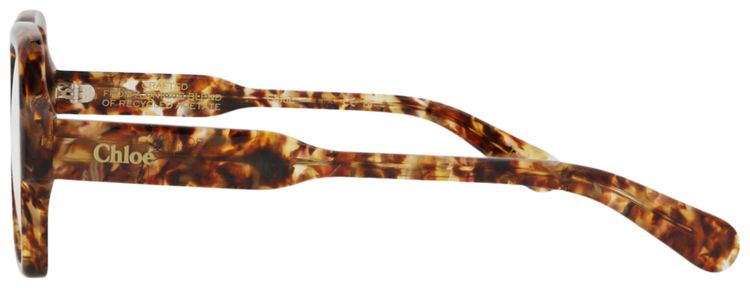 Chloe Square Frame Recycled Acetate Optical Frames HavanaTransparent