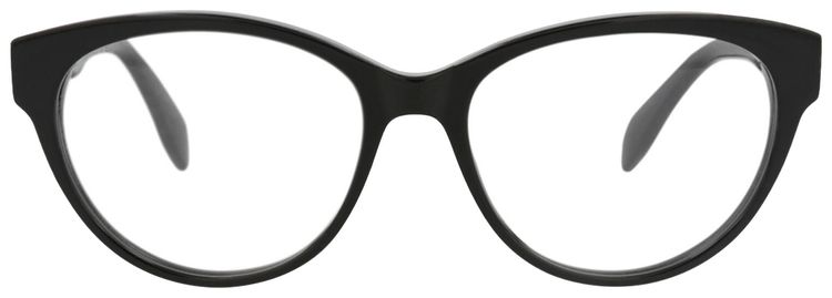 Alexander McQueen Cat Eye Frame Acetate Optical Frames BlackTransparent