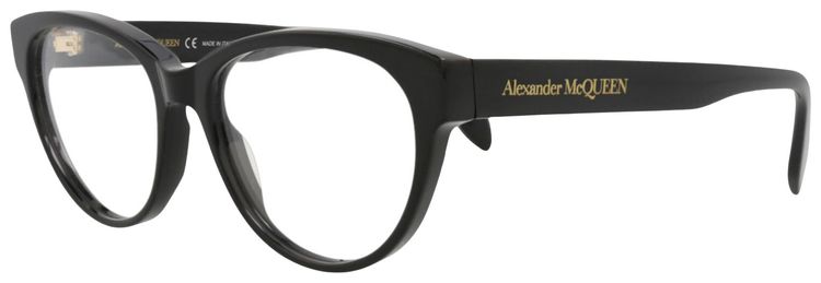 Alexander McQueen Cat Eye Frame Acetate Optical Frames BlackTransparent