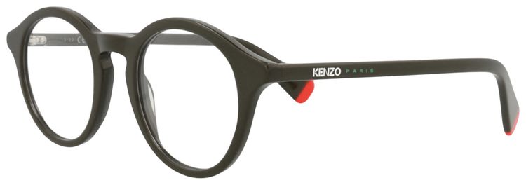 Kenzo Round Frame Acetate Optical Frames GreenTransparent