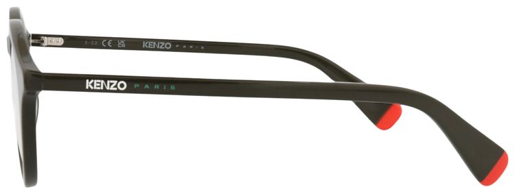 Kenzo Round Frame Acetate Optical Frames GreenTransparent