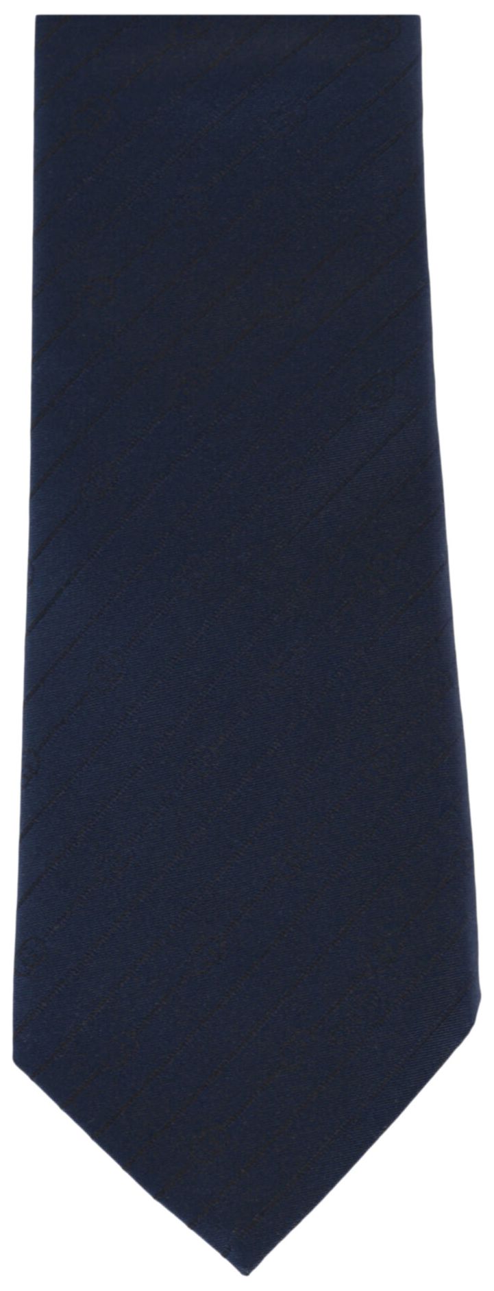 Gucci Interlocking G Silk Jacquard Tie Dark Blue
