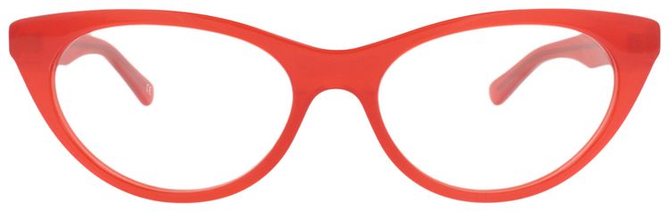 Balenciaga Cat Eye Frame Acetate Optical Frames RedTransparent