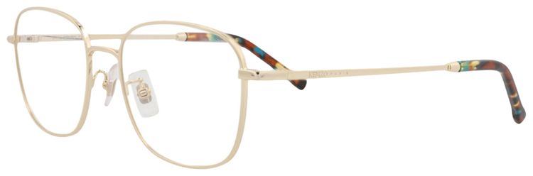 Kenzo Square Frame Metal Optical Frames GoldTransparent
