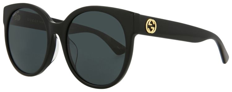 Gucci Round Frame Acetate Sunglasses BlackGrey