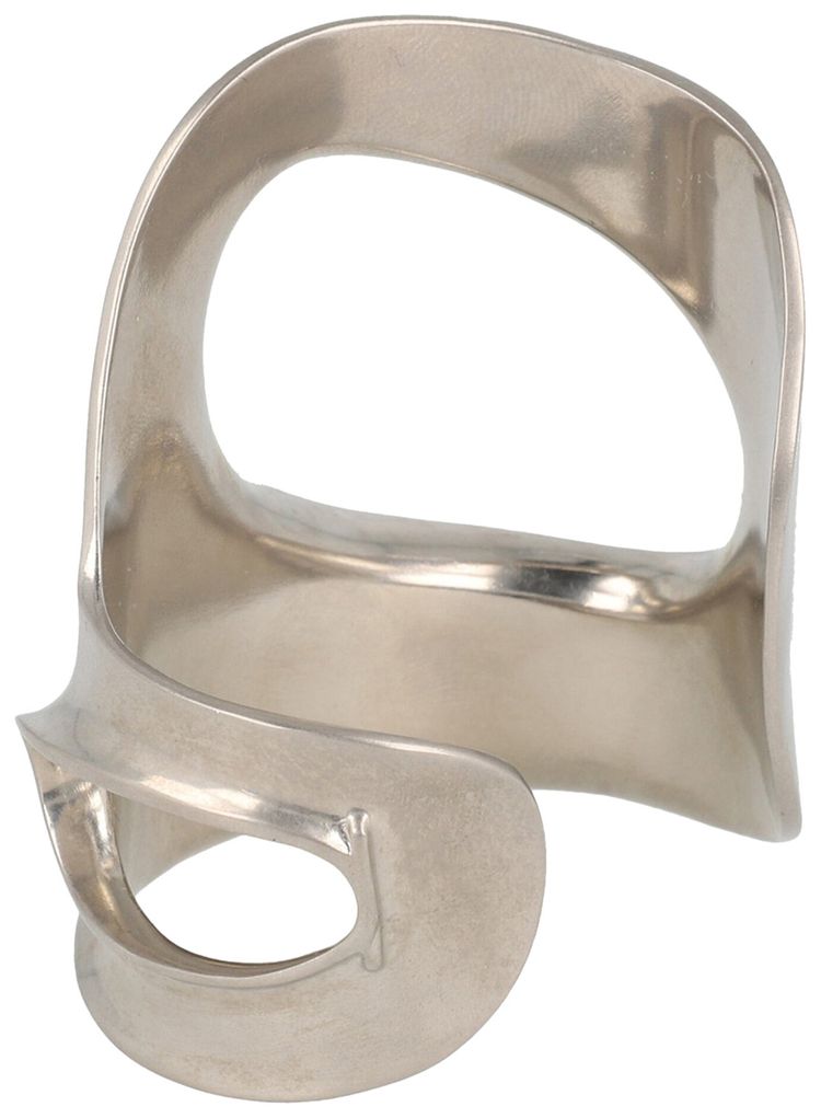 Ferragamo Small Sculptural Cutout Bracelet Silver