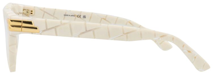 Bottega Veneta Cat Eye Frame Acetate Optical Frames IvoryTransparent