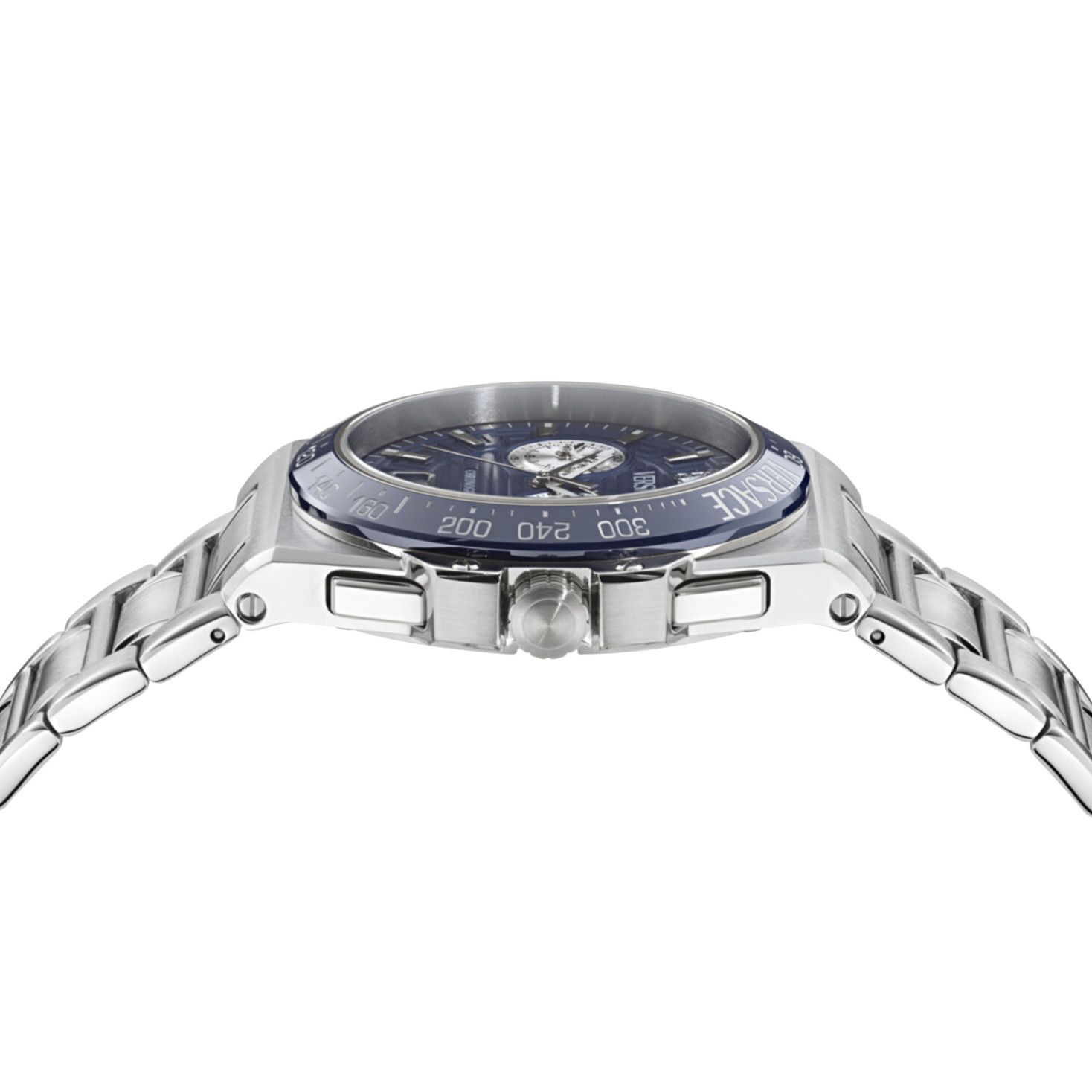 Buy Versace Greca Reaction Chronograph Watch 'Stainless Steel