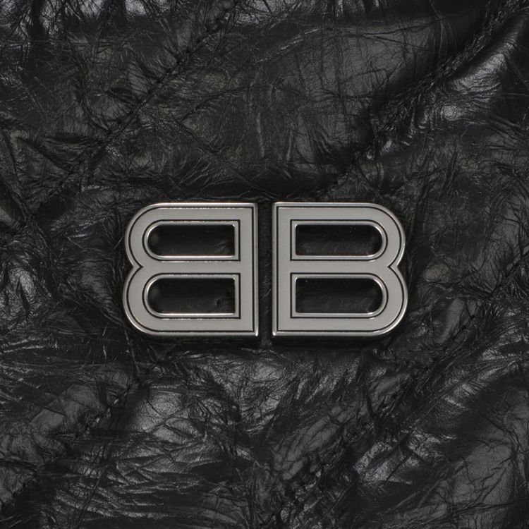 Balenciaga Crush Quilted Medium Tote Black