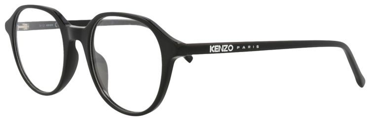 Kenzo Round Frame Acetate Optical Frames BlackTransparent
