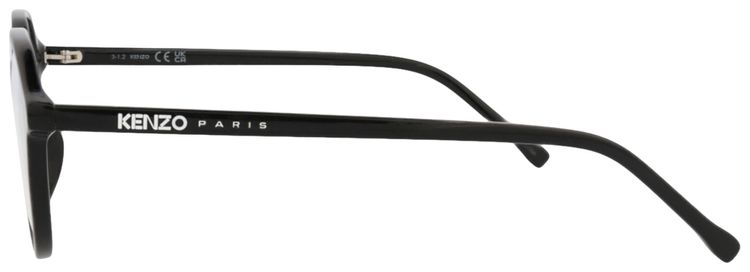 Kenzo Round Frame Acetate Optical Frames BlackTransparent