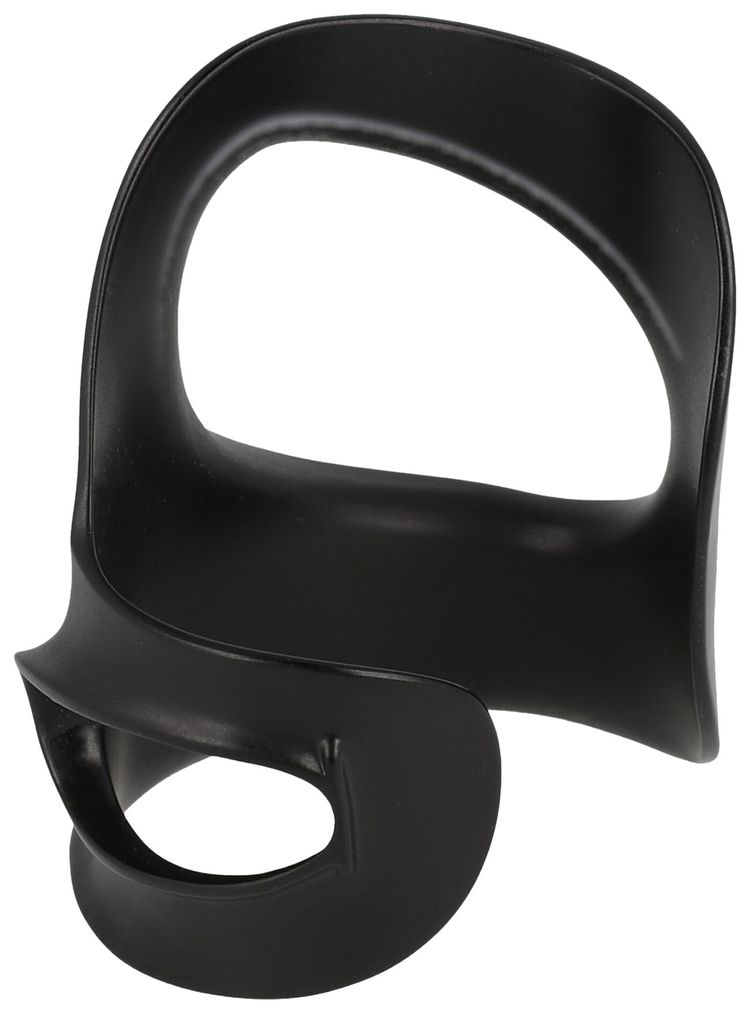 Ferragamo Large Sculptural Cutout Bracelet Black