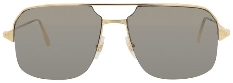 Cartier Aviator Frame Metal Sunglasses GoldBronze