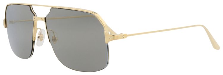 Cartier Aviator Frame Metal Sunglasses GoldBronze