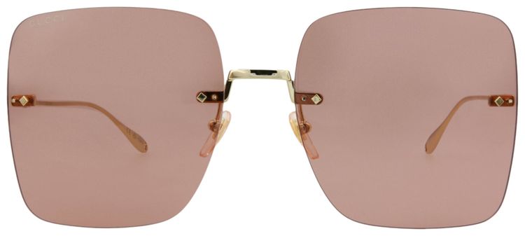 Buy Gucci Square-Frame Metal Sunglasses  display picture 2