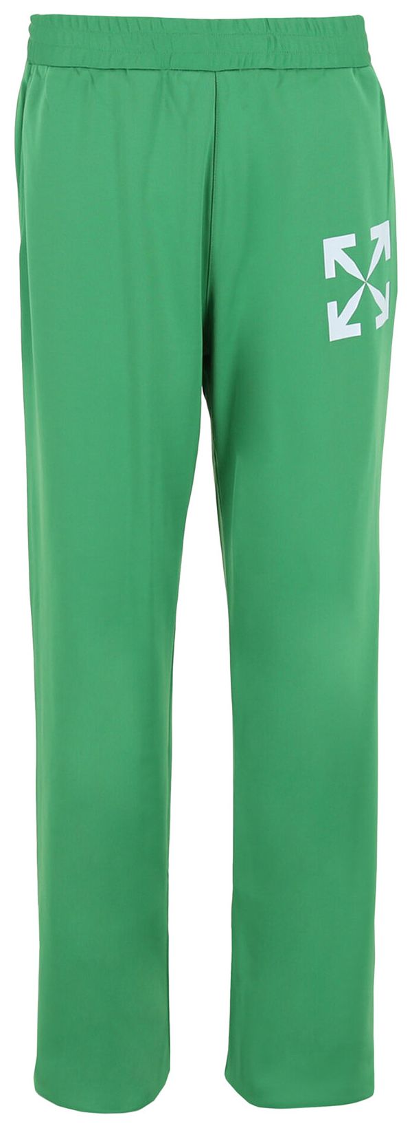Off White Single Arrow Slim Fit Trackpants Green
