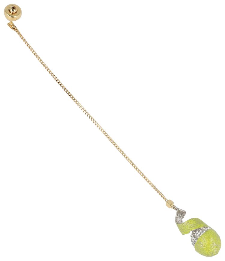 Givenchy Single Lemon Charm Earring SilverGold