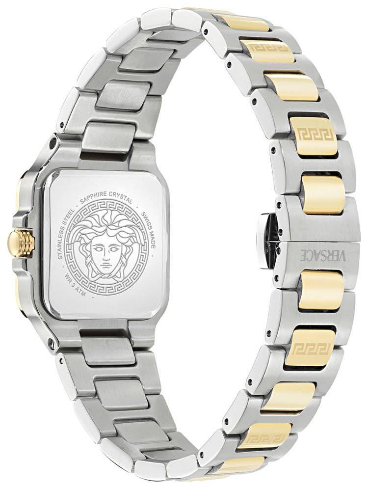 Versace Greca Edge Bracelet Watch Two Tone