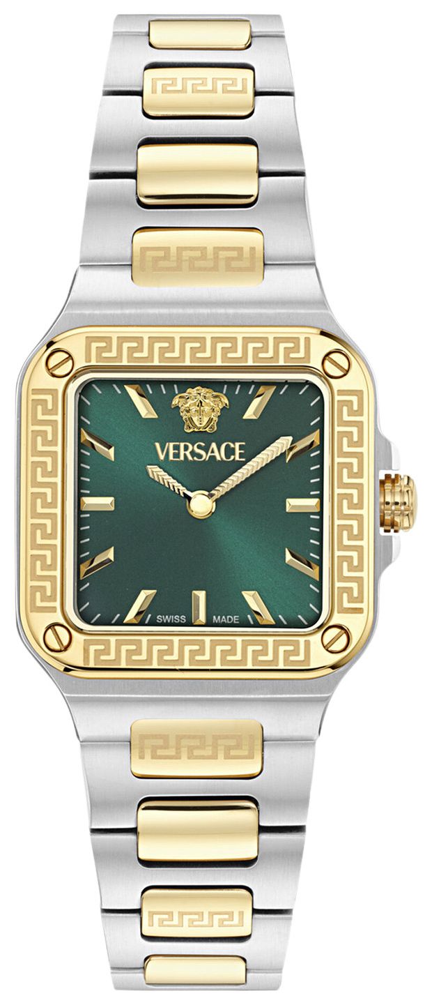 Versace Greca Edge Bracelet Watch Two Tone