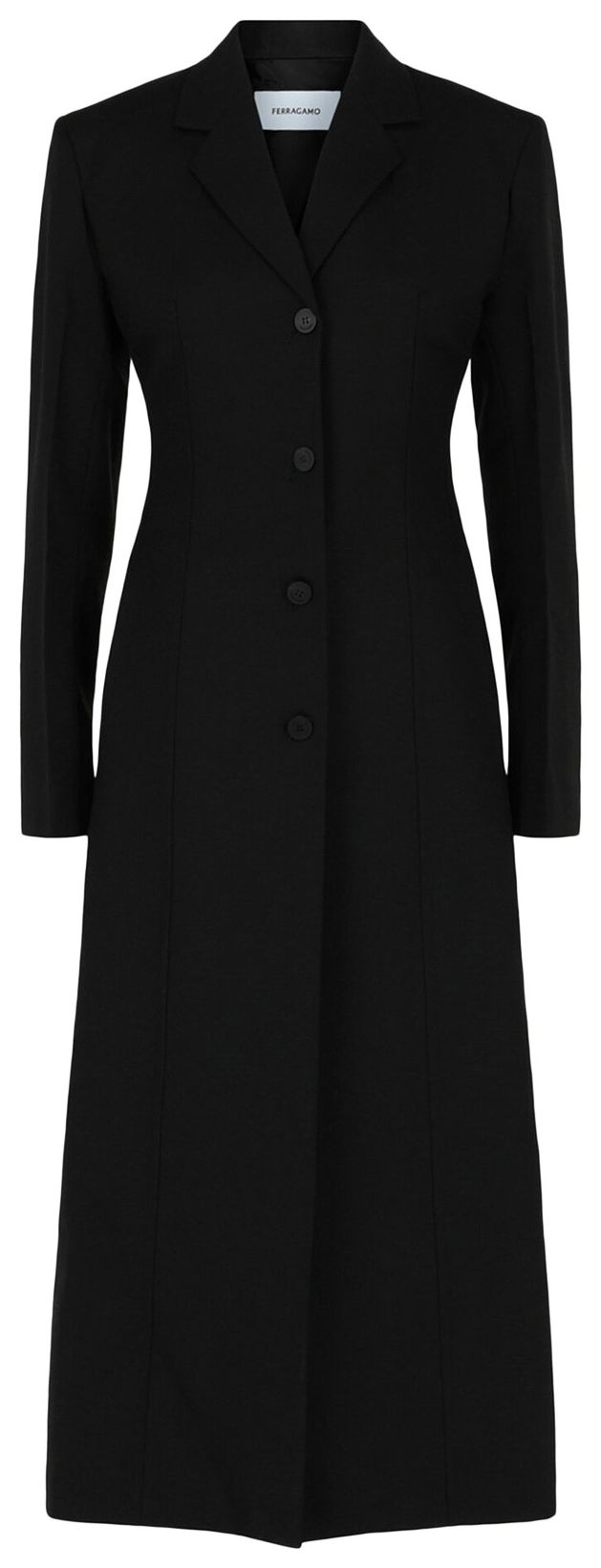 Ferragamo Tailored Coat Black