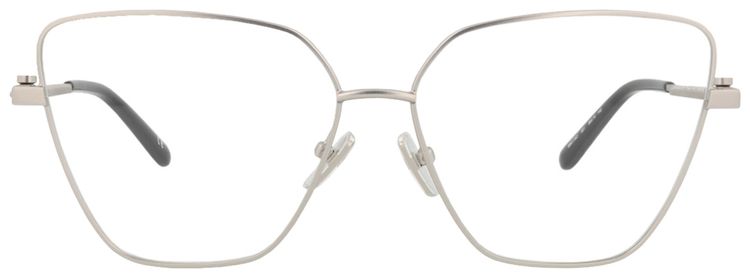 Balenciaga Cat Eye Frame Metal Optical Frames SilverTransparent
