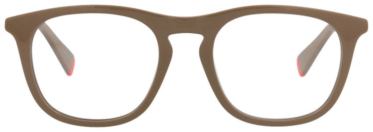 Kenzo Round Frame Acetate Optical Frames BeigeTransparent