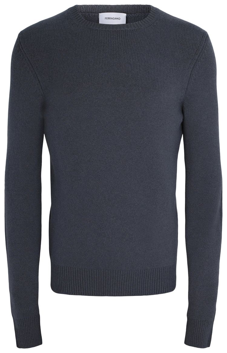 Ferragamo Cashmere Sweater Dark Grey