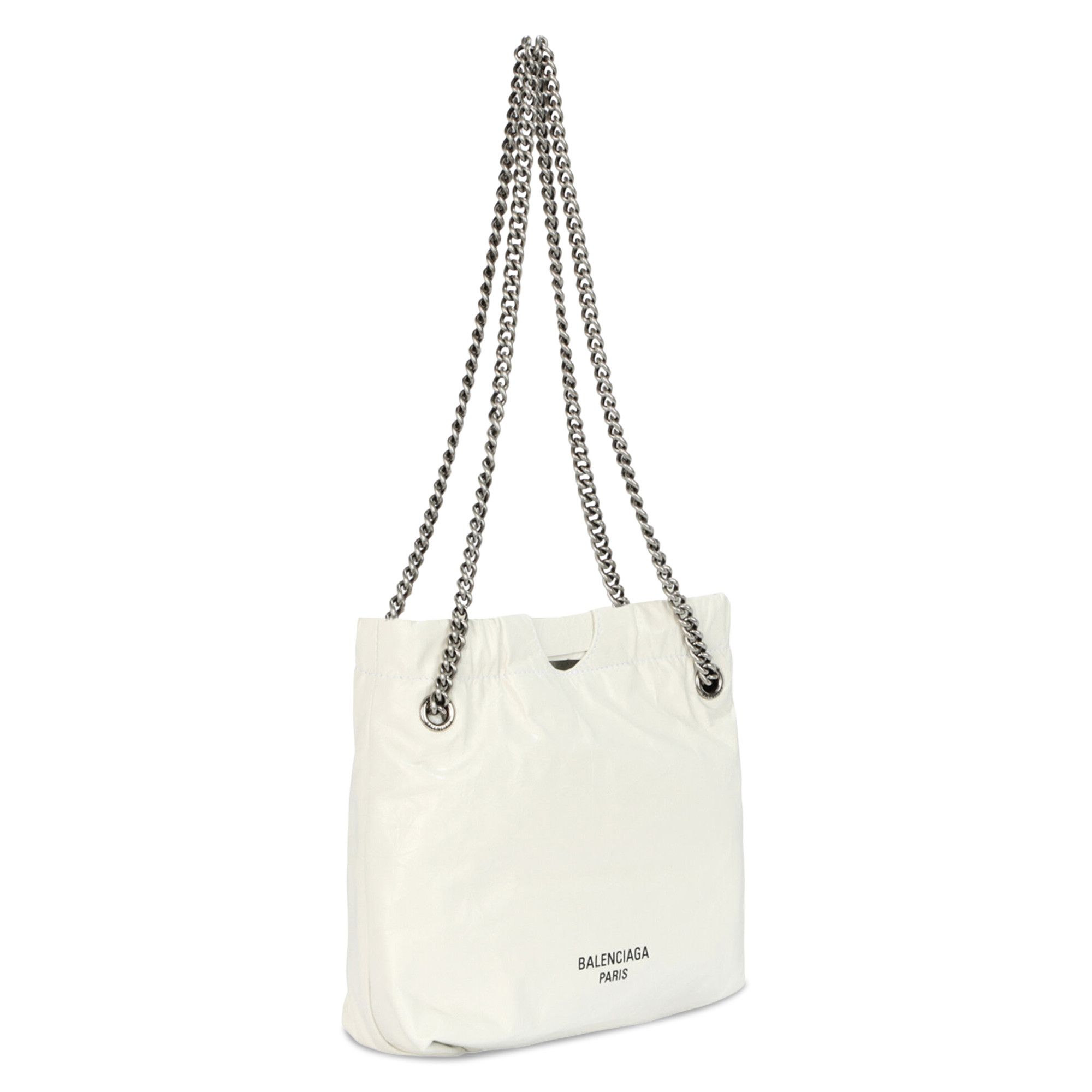 Buy Balenciaga Crush XS Leather Tote 'Optic White' - 781796 2AAZ8