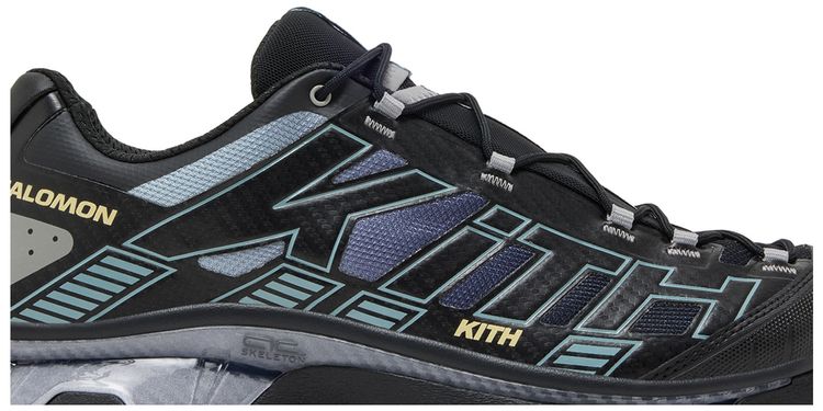 Kith x Salomon XT 4K Black Alloy Blue Fog
