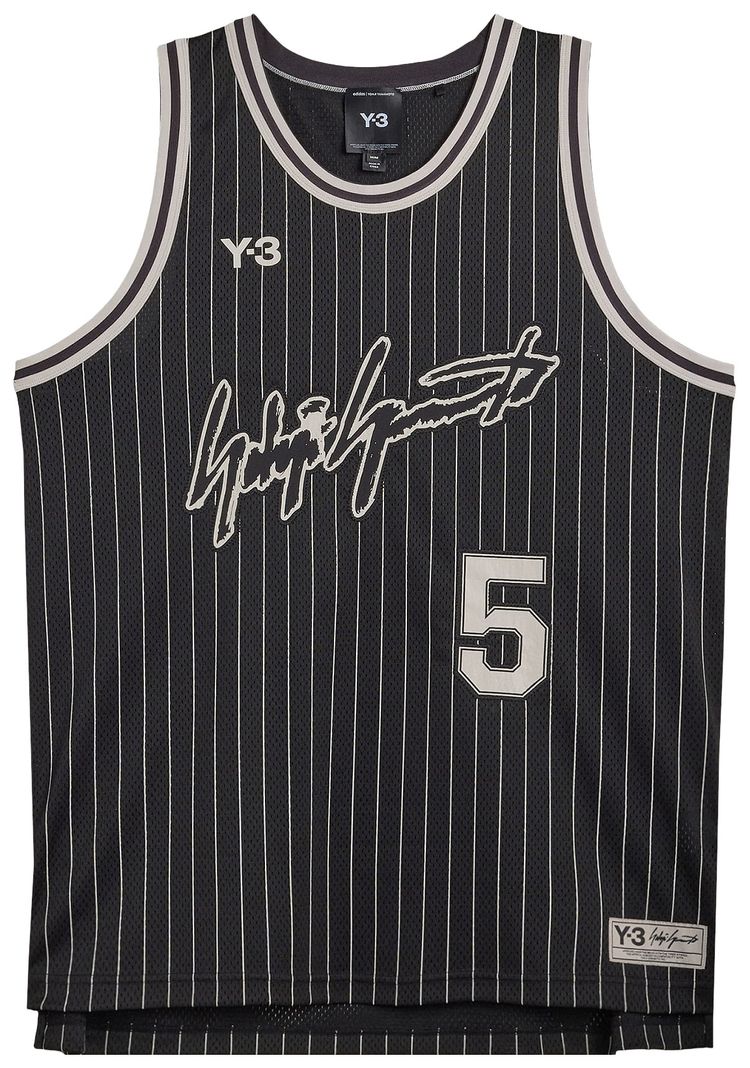 Y 3 Elite 5 BBall Jersey Black