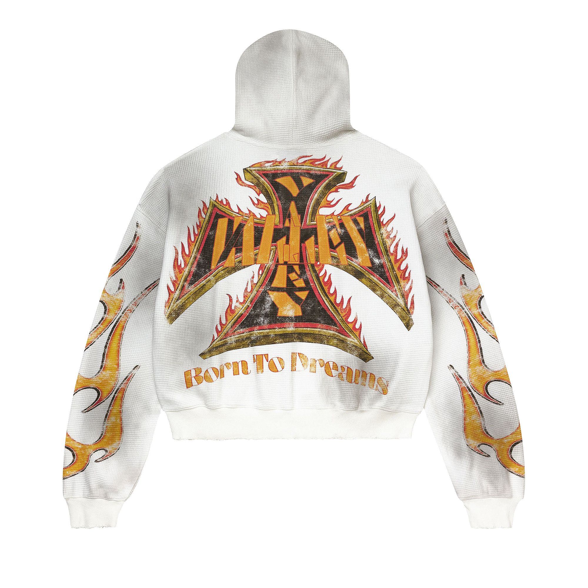 Buy Vale Forever Reborn Waffle Zip Up 'White' - 11451