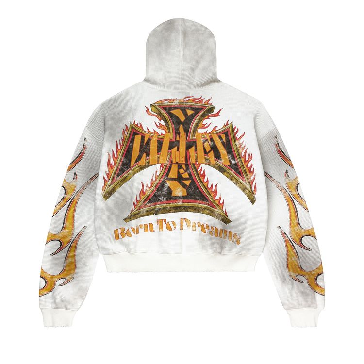 Vale Forever Reborn Waffle Zip Up White