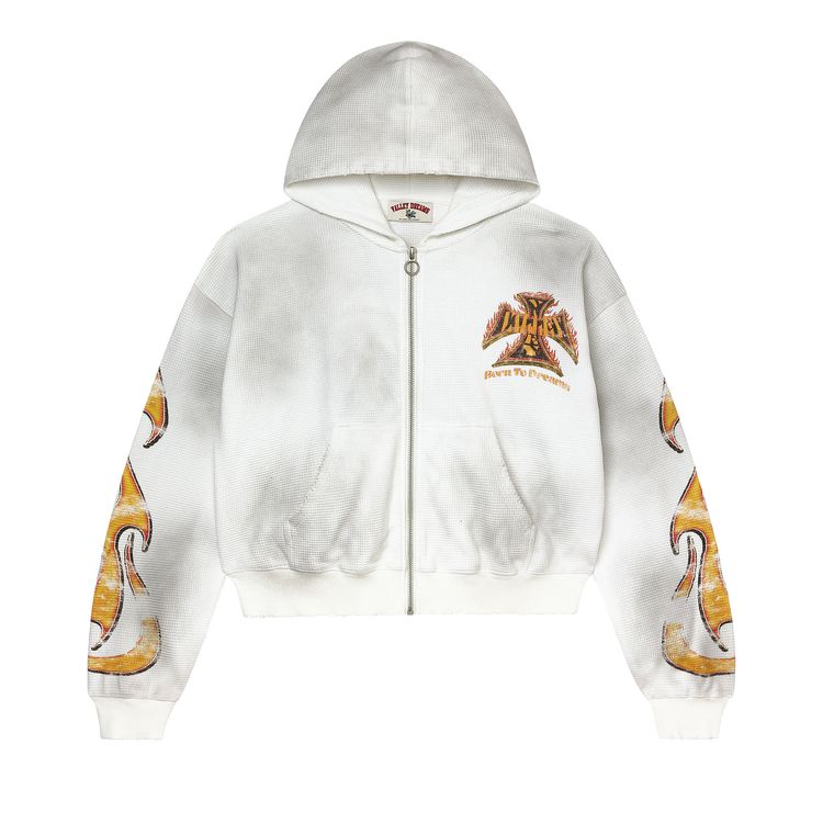 Vale Forever Reborn Waffle Zip Up White