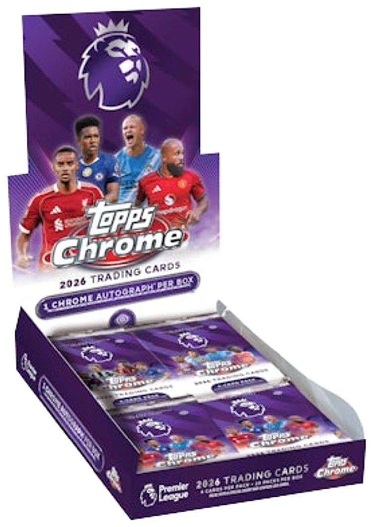 2026 Topps Chrome Premier League Soccer Hobby Box