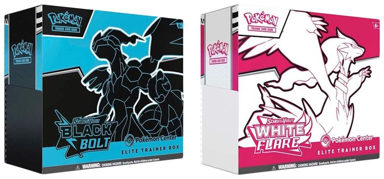 Pokemon 2025 Scarlet  Violet Black Bolt  White Flare Pokemon Center Elite Trainer Box Pokemon Center