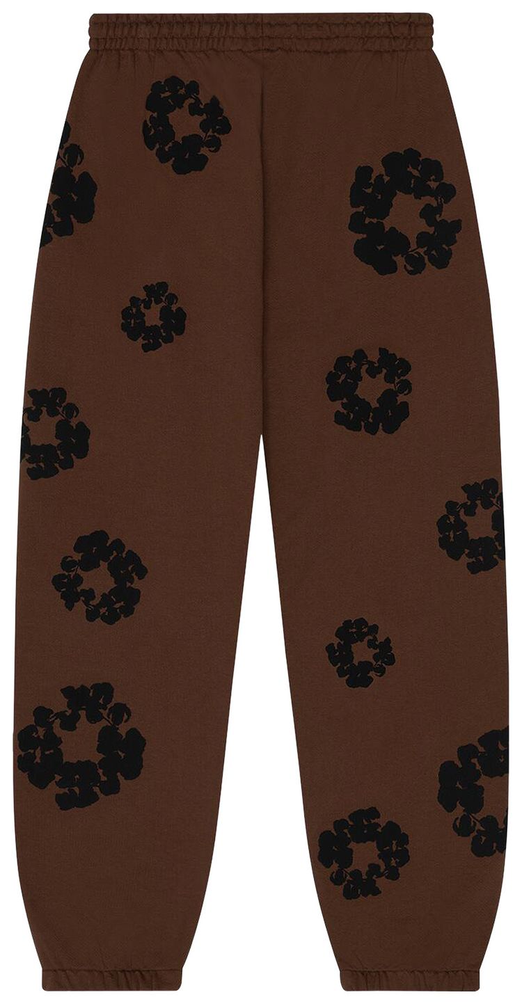 Denim Tears Black Cotton Wreath Sweatpants Brown